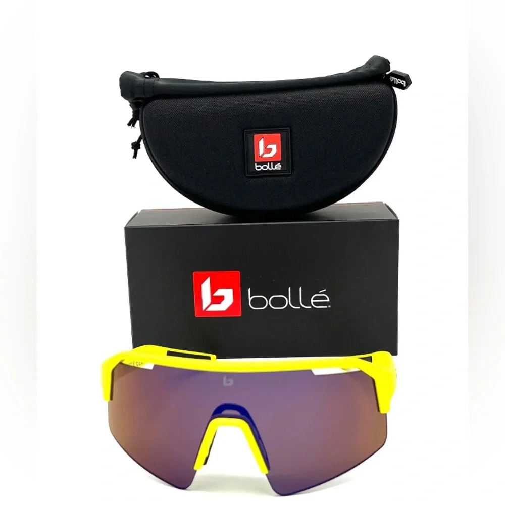 BOLLE C-SHIFTER Acid Yellow Matte / Brown Blue 140mm Sunglasses
